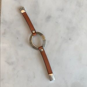 NEW Silver and leather bracelet👉🏻so cool😎